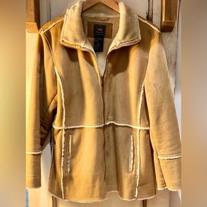 Tan fur jacket VINTAGE